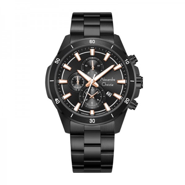 Alexandre Christie AC 6668 Black Rosegold MCBIPBARG